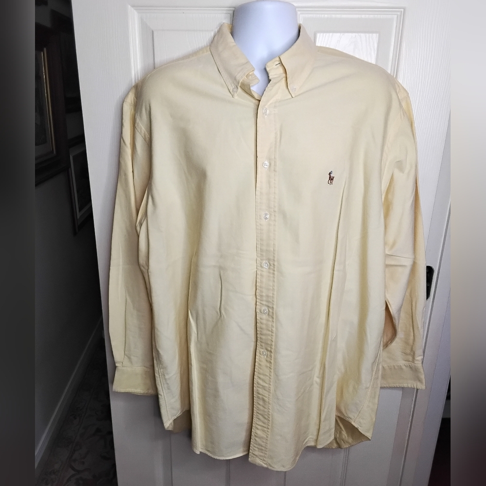 Polo by Ralph Lauren Long Sleeve Button Down Shirt Men's Size 17 1/2 - 35